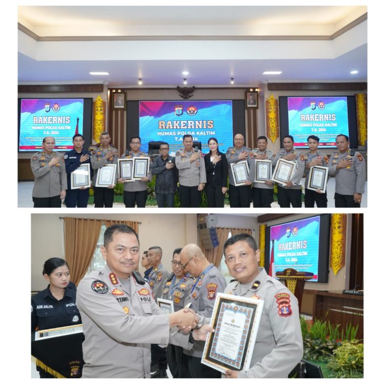 Tingkatkan Kemampuan Di Era Keterbukaan Informasi, Bidhumas Polda Kaltim Gelar Rakernis Fungsi Kehumasan TA.2024