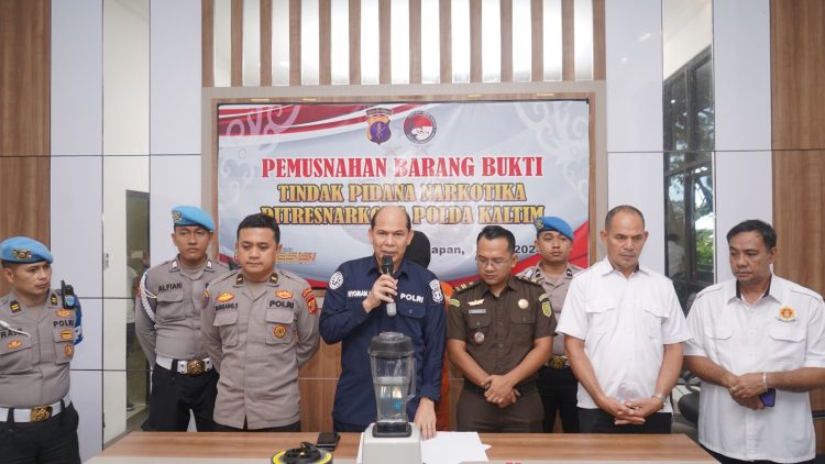 Berantas Narkoba, Polda Kaltim Musnahkan 44,52 Gram Narkoba Jenis Sabu