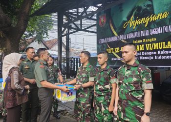 Pangdam VI/Mlw Beri Dukungan Moril Dan Motivasi Bagi Prajurit Yang Mengalami Sakit