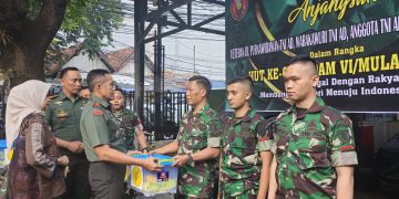 Pangdam VI/Mlw Beri Dukungan Moril Dan Motivasi Bagi Prajurit Yang Mengalami Sakit