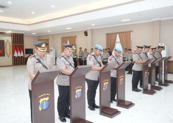 Kapolda Kaltim Pimpin Sertijab Empat Pejabat Utama Polda