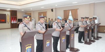 Kapolda Kaltim Pimpin Sertijab Empat Pejabat Utama Polda