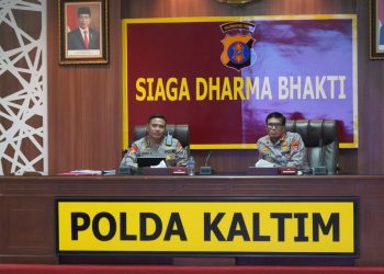 Polda Kaltim Ikuti Rapat Kesiapan Upacara HUT Kemerdekaan RI Ke-79 Di IKN Melalui Zoom Meeting