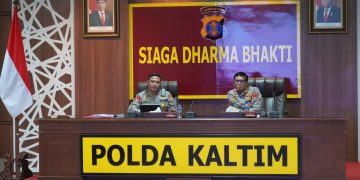 Polda Kaltim Ikuti Rapat Kesiapan Upacara HUT Kemerdekaan RI Ke-79 Di IKN Melalui Zoom Meeting