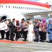 Kapolda Kalimantan Timur Sambut Kedatangan Presiden Jokowi di Bandara SAMS Sepinggan Balikpapan