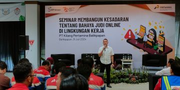 Cegah Judi Online Kasat Reskrim Polresta Balikpapan Gelar Seminar di PT. KPB