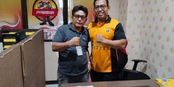 Jalin Sinergitas, Marihot Pimpinan Redaksi Media Derap Kalimantan, Silaturahmi dengan IPTU.Muh Rizal M. Zain, S.H., M.H Kasi Humas Polresta Samarinda