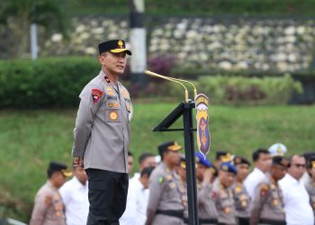 Pimpin Apel Pagi, Wakapolda Kaltim Tekankan Disiplin dan Kesiapsiagaan Seluruh Personel dan ASN Polda Kaltim