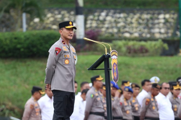 Pimpin Apel Pagi, Wakapolda Kaltim Tekankan Disiplin dan Kesiapsiagaan Seluruh Personel dan ASN Polda Kaltim