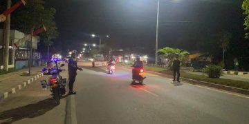 Patroli Malam Personel Piket Unit Turjawali Sat Lantas Polres Berau