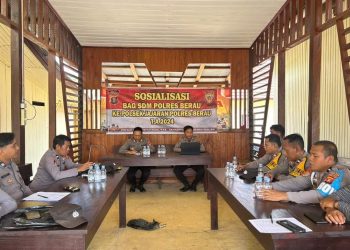 Bag SDM Polres Berau Gelar Sosialisasi di Polsek Kelay