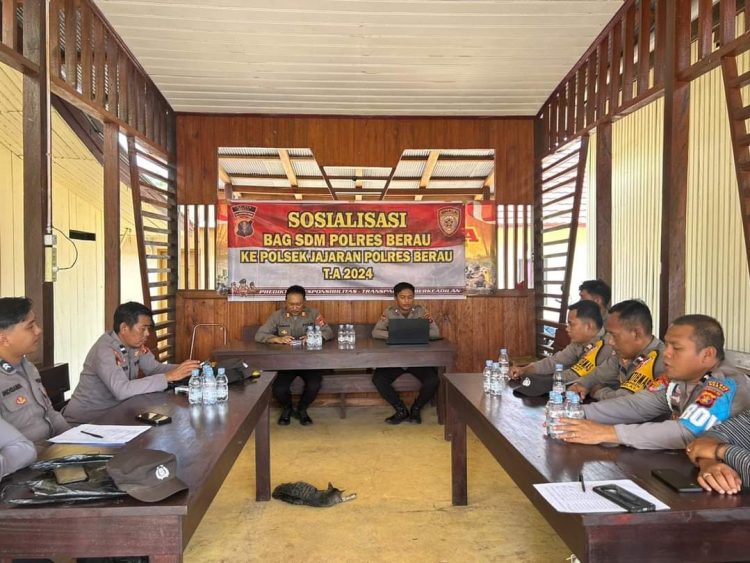 Bag SDM Polres Berau Gelar Sosialisasi di Polsek Kelay