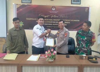 Wakapolsek Sambaliung Hadiri Rapat Pleno Terbuka Rekapitulasi Daftar Pemilih Pilkada 2024