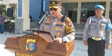 Siap Amankan, Ratusan Personil Polresta Balikpapan dalam PAM Kunjungan Tamu VVIP Acara HUT RI di IKN