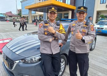 Personil Polresta Balikpapan dan 12 Unit R2, 6 Unit R4 Siap Melakukan Pengamanan Kunjungan Tamu VVIP dan VIP