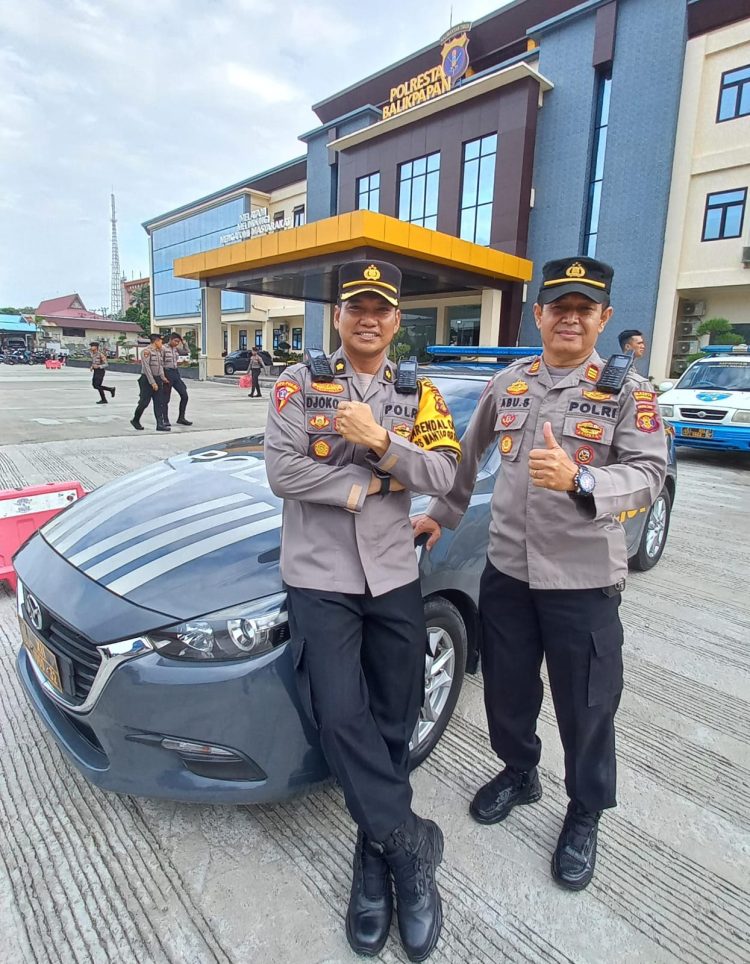 Personil Polresta Balikpapan dan 12 Unit R2, 6 Unit R4 Siap Melakukan Pengamanan Kunjungan Tamu VVIP dan VIP