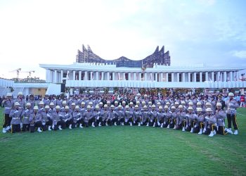 Personil Polda Kaltim Hadir Dalam Upacara HUT RI Ke-79 di Ibu Kota Nusantara (IKN)