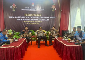 Hari Pertama Pendaftaran Bakal Calon Bupati dan Wakil Bupati PPU, Kapolres Cek Kesiapan Pengamanan