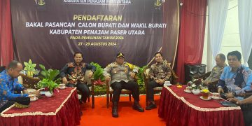 Hari Pertama Pendaftaran Bakal Calon Bupati dan Wakil Bupati PPU, Kapolres Cek Kesiapan Pengamanan