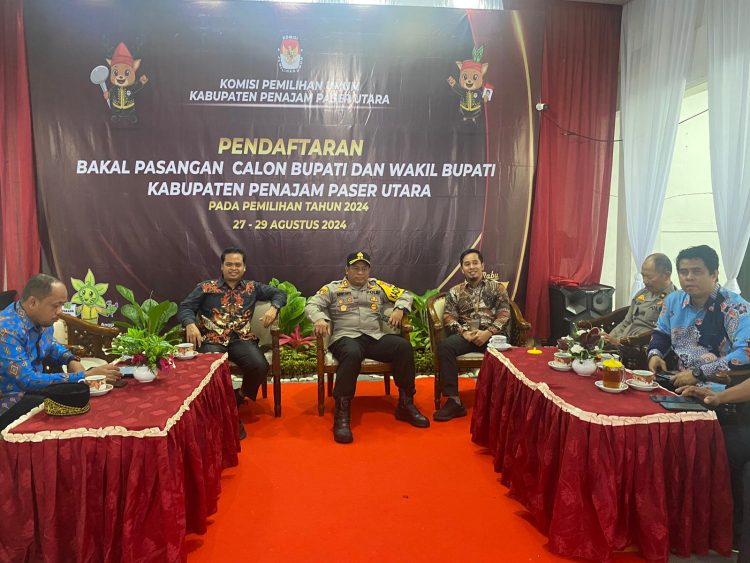 Hari Pertama Pendaftaran Bakal Calon Bupati dan Wakil Bupati PPU, Kapolres Cek Kesiapan Pengamanan