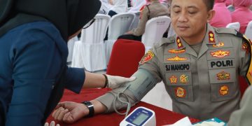 Polres Berau Gelar Bakti Kesehatan Donor Darah Peringati Hari Kesatuan Gerak Bhayangkari Ke-72