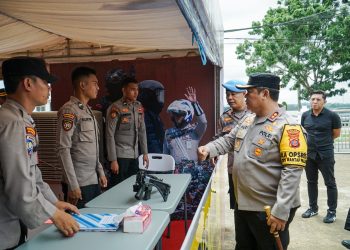 Kapolres Kukar Cek Kesiapan Tahapan Pendaftaran di KPU Kukar