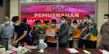 Polres Berau Musnahkan BB Narkotika dari 25 Tersangka