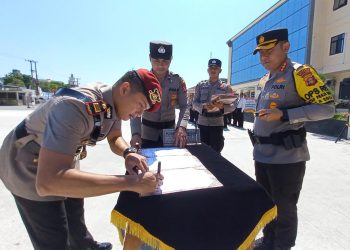 Kapolresta Balikpapan Pimpin Sertijab PJU, Ini Pesannya