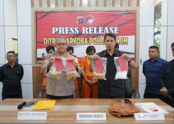 Polda Kaltim Gelar Press Release, Ungkap Kasus Narkotika