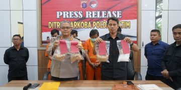 Polda Kaltim Gelar Press Release, Ungkap Kasus Narkotika