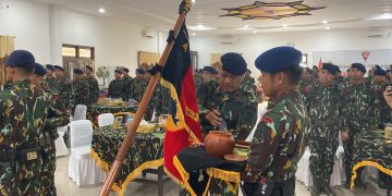 Sat Brimob Polda Kaltim Gelar Upacara Penyucian Tunggul Batalyon Pelopor Dalam Peringatan HUT Ke- 65 Pasukan Pelopor