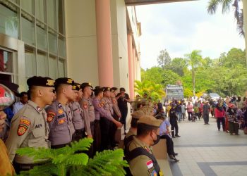Aksi Unjuk Rasa di Kantor Pertanahan dan Kantor Bupati Kabupaten PPU, Polres PPU Lakukan Pengamanan