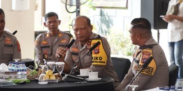 Kapolda Kaltim Adakan Coffee Morning Bersama Kapolres Paser dan Jajaran Polda di Polres Paser