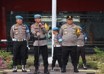 Kunjungi Wilkum Polres Kukar, Bidpropam Polda Kaltim Gelar Pengecekan Kelengkapan Identitas Diri Personel