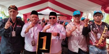 MADRI PANI dan AGUS WAHYUDI Mendapat Nomor Urut 1 (Satu) Relawan Turut Ber- eforia , Sebut Menang, Menang, Menang..!