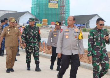 Kapolres PPU Dampingi Kapolda Kaltim, Pangdam MLW, dan Pj. Gubernur Kaltim Cek Kesiapan Bandara VVIP IKN
