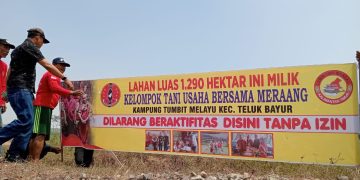 Warga Tumbit Melayu Menuntut Ganti Rugi Lahan Kelompok Usaha Tani Bersama Meraang.