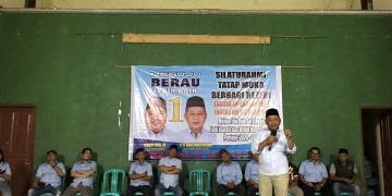 Silaturahmi Tatap Muka, Terlihat Ribuan Pendukung Madri Pani dan Agus Wahyudi Memadati Halaman Gedung BPU