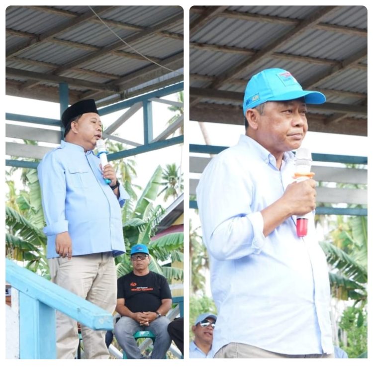 Sosok Calon Bupati Madri Pani dan Agus Wahyudi Wakil Bupati (MP-AW) Hadir Menyapa Warga Pesisir Pantai Harapan