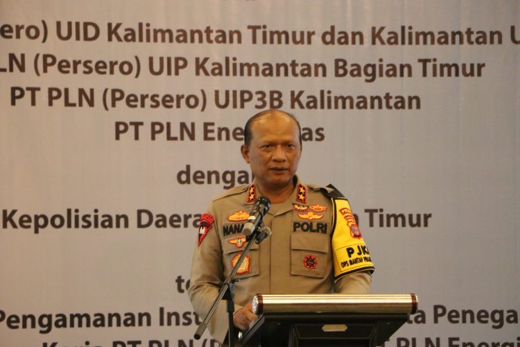 PLN dan Polda Kaltim Teken Perjanjian Kerja Sama Pengamanan Instalasi