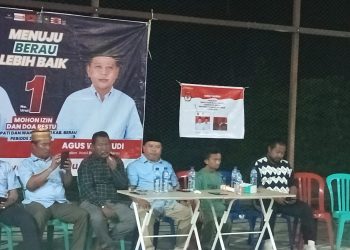 Madri Pani Calon Bupati Berau Menggelar Kampanye di Desa Dumarin, Sampaikan Program Unggulan Kepada Warga