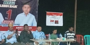 Madri Pani Calon Bupati Berau Menggelar Kampanye di Desa Dumarin, Sampaikan Program Unggulan Kepada Warga