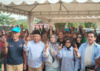 Kampanye AW di Lamin, Dorong Pemekaran Kampung, Janji akan Bangun Sekolah dan Sarana Air Bersih