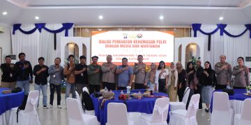 Serukan Jaga Pilkada Damai, Kabid Humas Polda Kaltim Lakukan Tatap Muka dengan Awak Media Kab. Kutai Timur