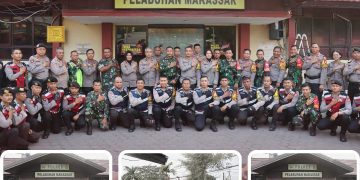 H-1 Pelantikan Presiden Dan Wakil Presiden Terpilih, Polres Pelabuhan Makassar Bersama TNI laksanakan Patroli Skala Besar Untuk Menjamin Keamanan