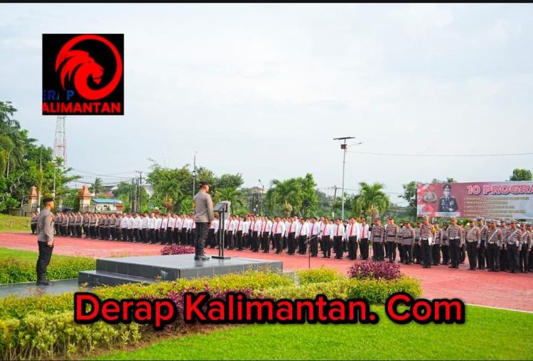 Apel Pagi, Wakapolda Sampaikan Ucapan Terima Kasih Kepada Seluruh Personil Polda Kaltim