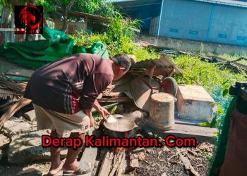 Gas Melon 3 Kg Sulit Didapat ,  Warga coba Beralih Memakai Kayu Bakar