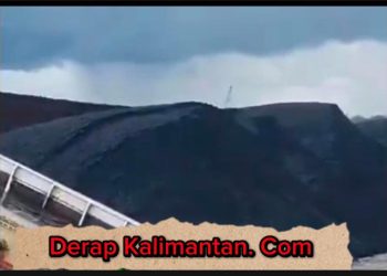 Diduga Tak Gunakan Jasa Pemandu Kapal:  Tongkang Milik PT. PSS Terbalik di Sungai Mantaritib