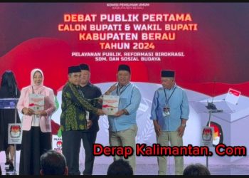 Debat Calon Bupati dan Wakil Bupati Berau  MP-AW Soroti Anggaran Pendidikan yang Belum Mencapai 20 Persen