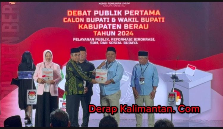 Debat Calon Bupati dan Wakil Bupati Berau  MP-AW Soroti Anggaran Pendidikan yang Belum Mencapai 20 Persen
